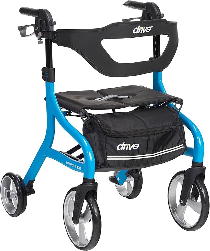 Drive Medical Nitro Sprint foldable walker with seat