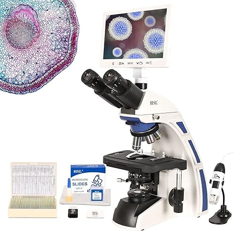 HSL three-eye compound microscope is suitable for adult specialty.